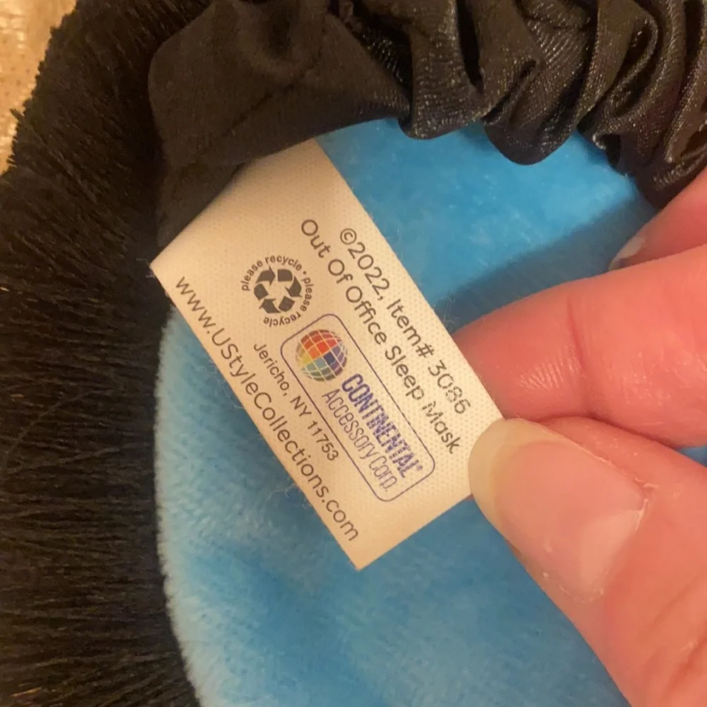 NEW UStyle Out of Office Blue Sleep Eye Mask Travel